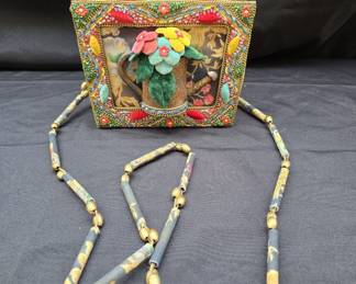 Book Style Floral Shoulderbag