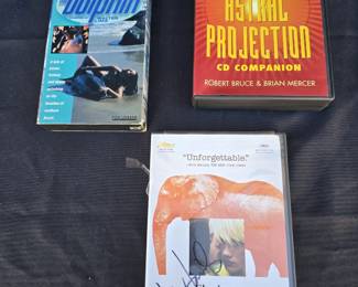 Various Collection of Books & Movies: Mastering Astral Projection, The Dolphin, Elephant