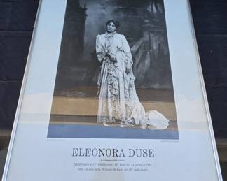 Framed Eleonora Duse Portrait