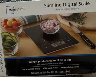 Mainstays Slimline Digital Kitchen Scale