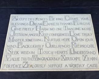 Affirmations Decorative Wall Art Plaque