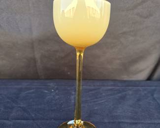 Amber Tall Wine Glass