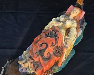 The Lady of Shalott Ceramic Figurine