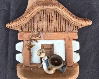 Ceramic Made in Hungary Collectible Hangable Figurine