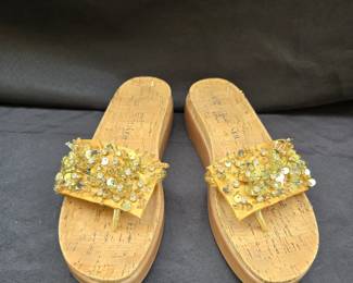 Cork Platform Sandals Size 6.5