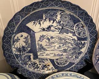 Blue and White Platter