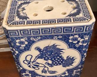 Blue and White Chinese Incense Burner