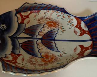 Japanese Imari Fish Plate
