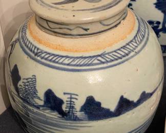 Blue and White Chinese Ginger Jar