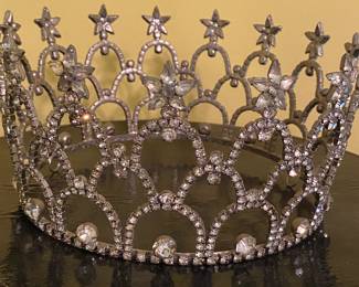 Vintage Rhinestone Crown