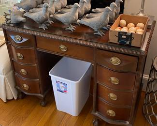 Ball and Claw Foot Mahogany Desk