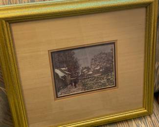 Small Snow Scene Oil Painting