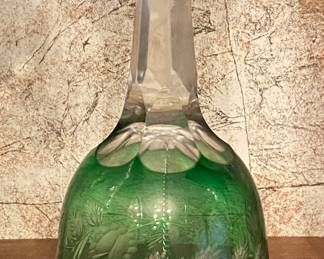 Green to Clear Crystal Bell