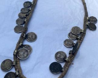 Necklace with India Silver Coins