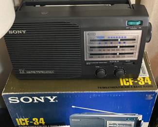 Sony ICF-34 Radio in Box