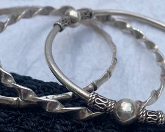 Assorted Sterling Cuff Bracelets