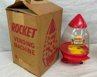 OLD STOCK ROCKET 1C GUM MACHINE