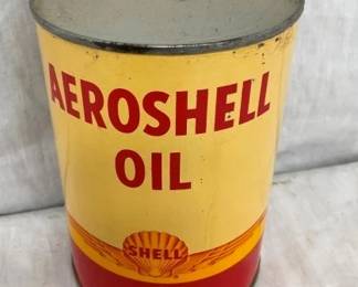1QT. AEROSHELL OIL CAN