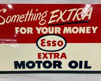 1952 DST OLD STOCK ESSO MOTOR OIL SIGN