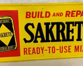 SST EMB. SAKRETE DEALER SIGN