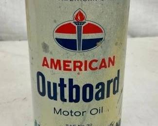 QT AMERICAN OUTBOARD OIL CONE TOP CAN
