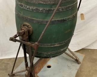 BEATTY BARREL BUTTER CHURN W/ CRADDLE