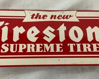 SST FIRESTONE TIRE RACK SIGN 11X5