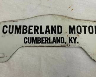 CUBERLAND MOTORS TAG TOPPER 10X3