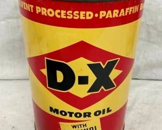 5QT. D-X MOTOR OIL CAN