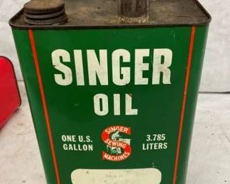 1G. SINGER OIL CAN