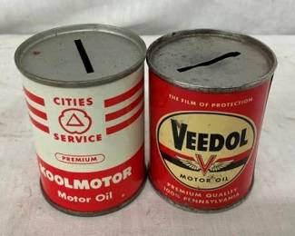 QT. CITIES AND VEEDOL CAN BANKS