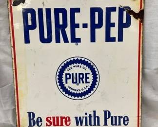 PURE PORC. GAS PUMP PLATE