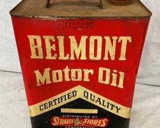 2G. BELMONT MOTOR OIL CAN