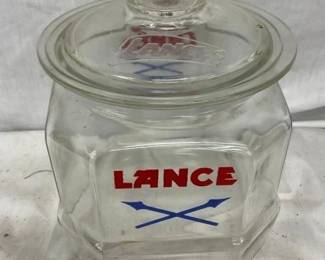 LANCE STORE JAR W/ CROSS ARROWS