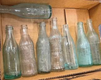 COLLECTION EARLY SODA BOTTLES