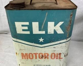 2G. ELK MOTOR OIL CAN