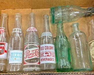 COLLECTION EARLY SODA BOTTLES