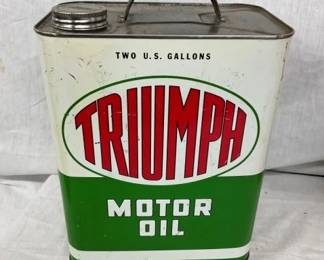 2G. TRIUMPH MOTOR OIL CAN