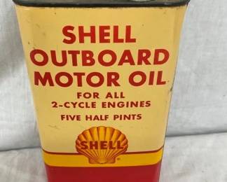 1QT SHELL OUTBOARD CAN W/ CLAM SHELL