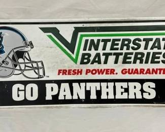 SST EMB. INTERSTATE BATTERIES SIGN