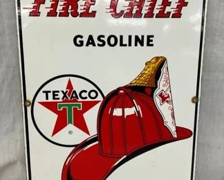 1962 SSP FIRE CHIEF TEXACO PUMP PLATE