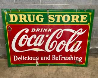 DSP COCA COLA DRUG STORE SWINGER SIGN