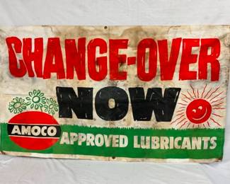 AMOCO CHANGE OVER BANNER 60X35