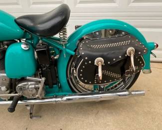 W/ LEATHER SADDLE BAGS