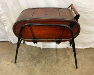 PRIM. WOODEN CRADDLE CHURN