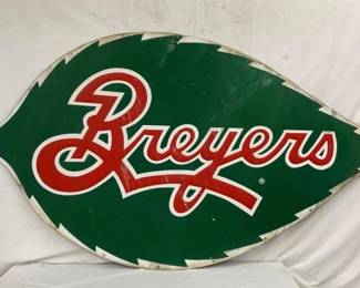 SST EMB. BREYERS ICE CREAM SIGN