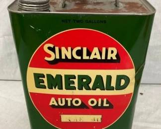 2G. SINCLAIR EMERALD AUTO OIL CAN