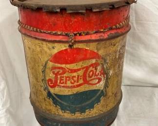 5G. PEPSI DOUBLE DOT CAN W/ ORIG. LID