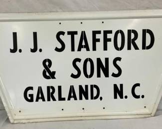 JJ STAFFORD & DONS GARLAND NC SIGN