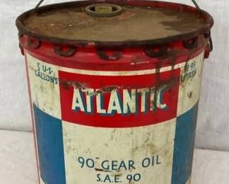 5G. ATLANTIC GEAR OIL CAN W/ LID